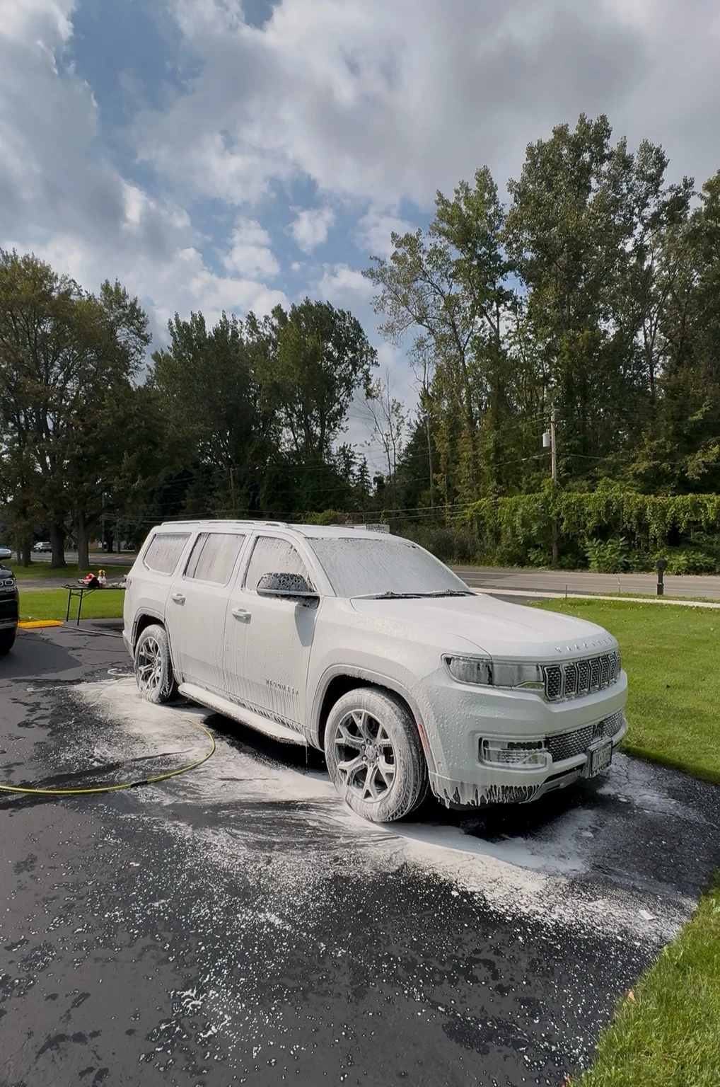 Mobile SUV foam wash by WNY Peak Auto Care